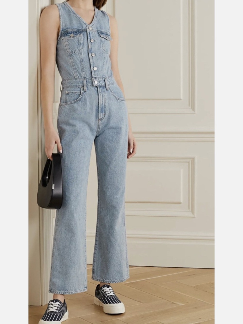 Agolde Light Blue Denim Overall Jumpsuit - Picture 2 of 5